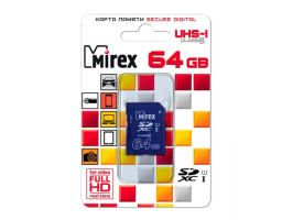 Mirex SDXC Class 10 UHS-I U1 64GB (13611-SD10CD64)