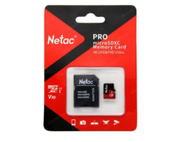 Netac P500 Extreme Pro 64Gb MicroSD + SD адаптер (NT02P500PRO-064G-R)