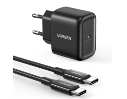 UGREEN CD250 USB-C 25W PD Charger + C-C 2M Cable (50581) Black