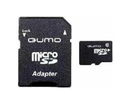 QUMO 128Gb MicroSD + SD адаптер (QM128GMICSDXC10U1)