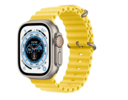 Apple Watch Ultra 49mm Titanium Case (MNH93LL/A) Yellow ocean