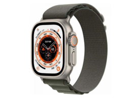 Apple Watch Ultra 49mm Titanium Case (MNHC3LL/A) Green Alpine Loop S