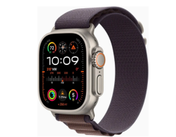 Apple Watch Series 9 45mm (MRER3LL/A) Titanium Case with Indigo Alpine Loop Small