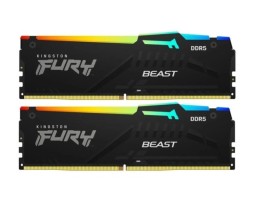 Kingston Fury Beast Black RGB 64Gb DDR5 6000MHz (2x32Gb KIT) (KF560C30BBAK2-64)