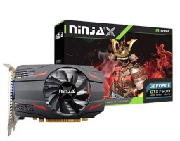 Ninja (Sinotex) GTX750Ti 2GB GDDR5 128bit VGA DVI HDMI 1FAN RTL (NF75TI025F)