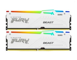 Kingston Fury Beast White RGB 32Gb DDR5 6000MHz (2x16Gb KIT) (KF560C30BWEAK2-32)
