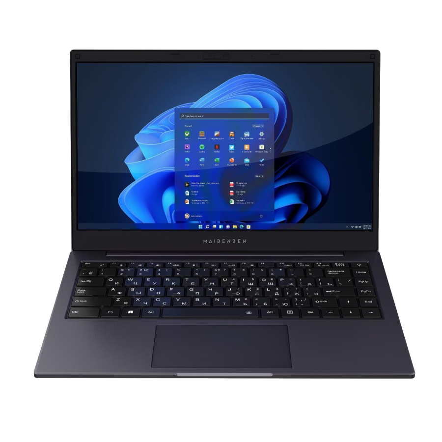 MAIBENBEN Smart S14A-R545UM AMD Ryzen 5 Pro 4650U 2100MHz/14"/1920x1080/8GB/512GB SSD/AMD Radeon RX Vega 6/Wi-Fi/Bluetooth/Windows 11 Home (S14A-R545UMB1SHURE0) Blue