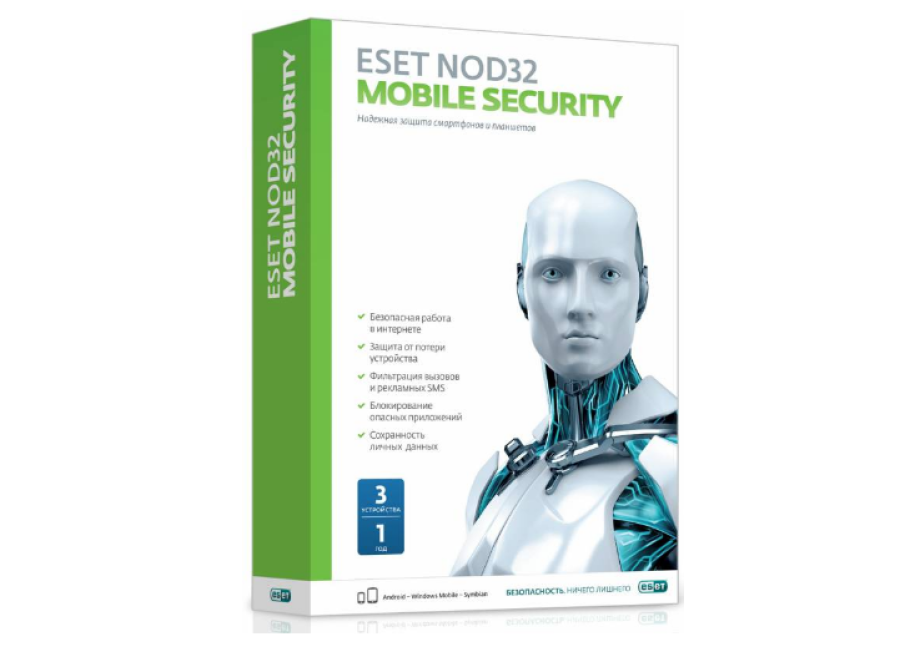 Eset NOD32 Mobile Security 3устр 1Y Base Box (NOD32-ENM2-NS(BOX)-1-1)