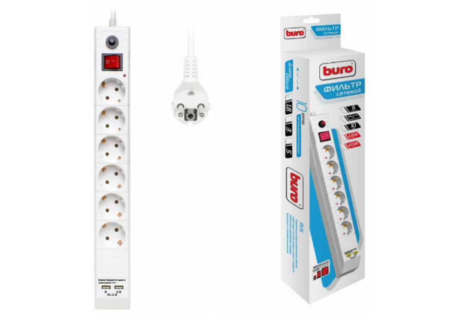 Buro BU-SP1.8_USB_2A-W