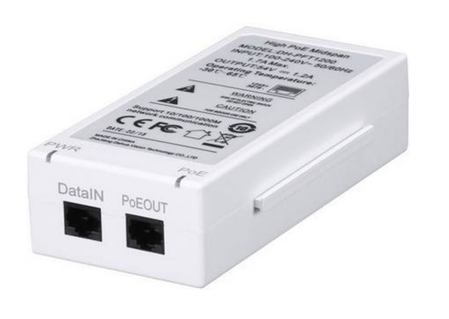 Инжектор РОЕ Dahua DH-PFT1200