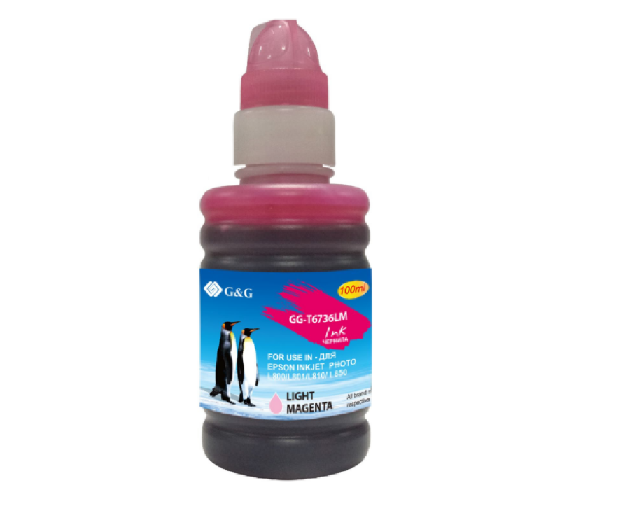 G&G GG-T6736LM светло-пурпурный для Epson L800, L805, L810, L850