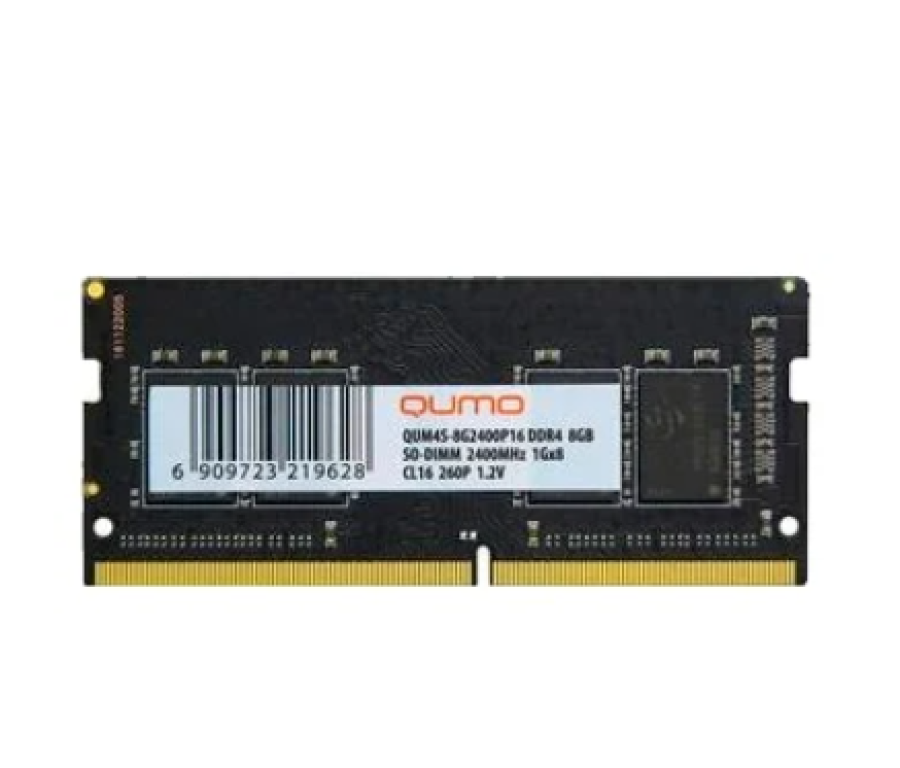 Qumo 8 ГБ DDR4 2400 МГц SODIMM CL16 (QUM4S-8G2400P16)