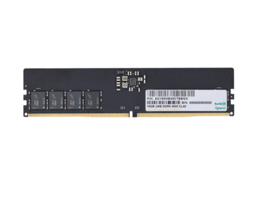 Apacer DDR5 16GB 4800MHz DIMM (PC5-38400) CL40 1.1V (AU16GHB48CTBBGH/FL.16G2A.PTH)