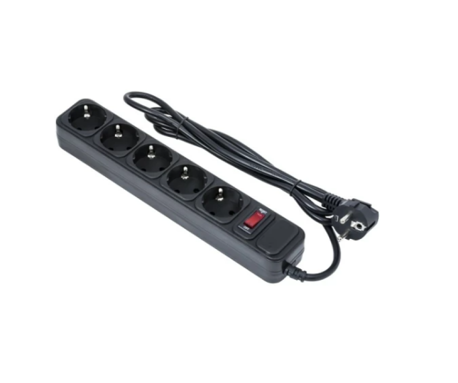 ExeGate SP-5-10B 5 розеток, 10м, евровилка (EX279181RUS)