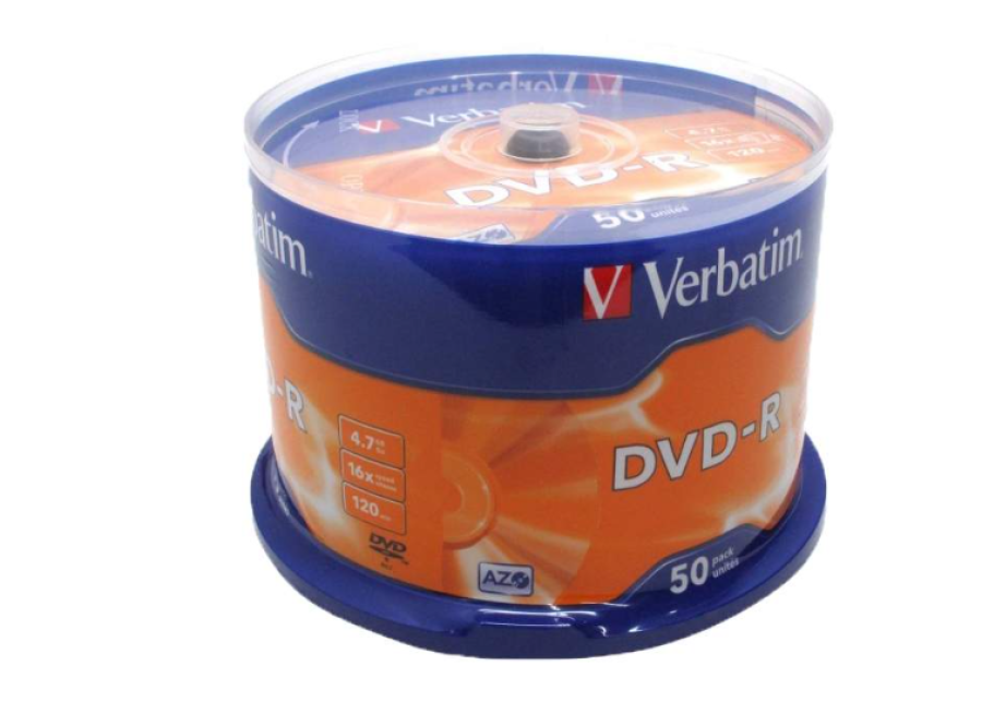 Verbatim DVD+R/диск DVD-R 4.7Gb 16x AZO 50 шт. cake box (43548)