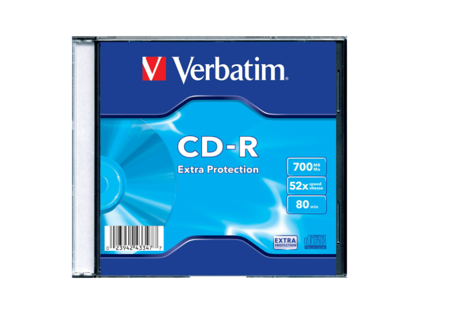 Verbatim CD-R 700Mb 52x Extra Protection 1 шт. slim case (43347)