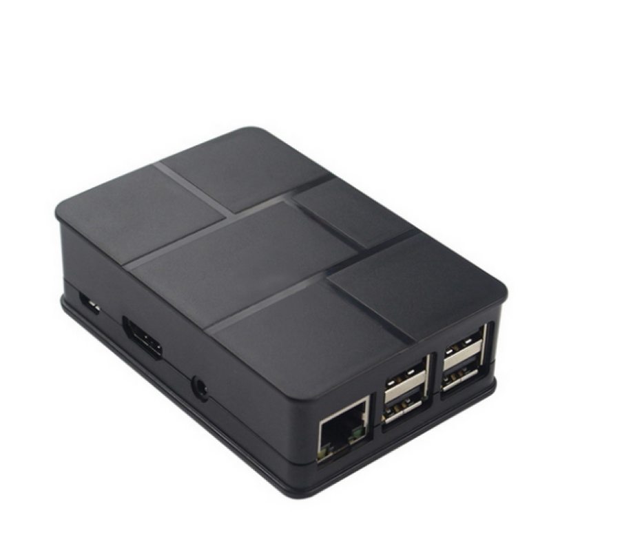 ACD ABS Plastic Case Brick style w/ Camera cable hole for Raspberry Pi 3 B (RA186)