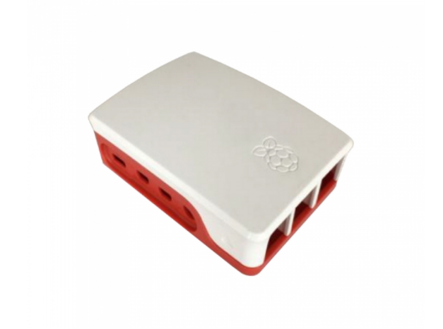 ACD Red+White ABS Case for Raspberry 4B (RA597)