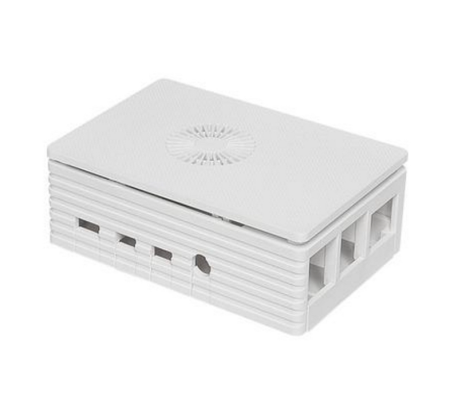 ACD White Injection Molding Case Supporting 3007 Fans for Raspberry 4B (RA595)