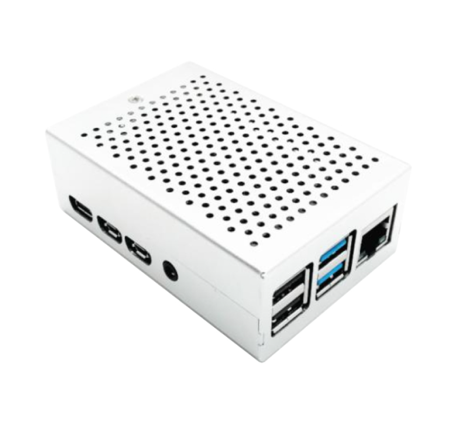 ACD Silver Fine Heat Dispersion Aluminium Alloy Case for Raspberry Pi 4B (RA507)