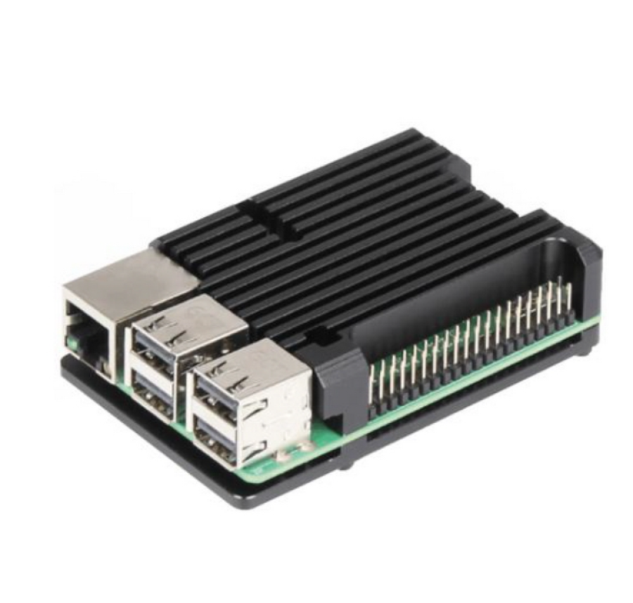 ACD Black Metal Aluminum Case for Raspberry Pi 4B (RA505)