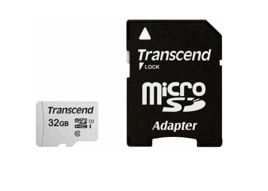Transcend microSDHC 300S Class 10 UHS-I U1 32GB + SD adapter (TS32GUSD300S-A)
