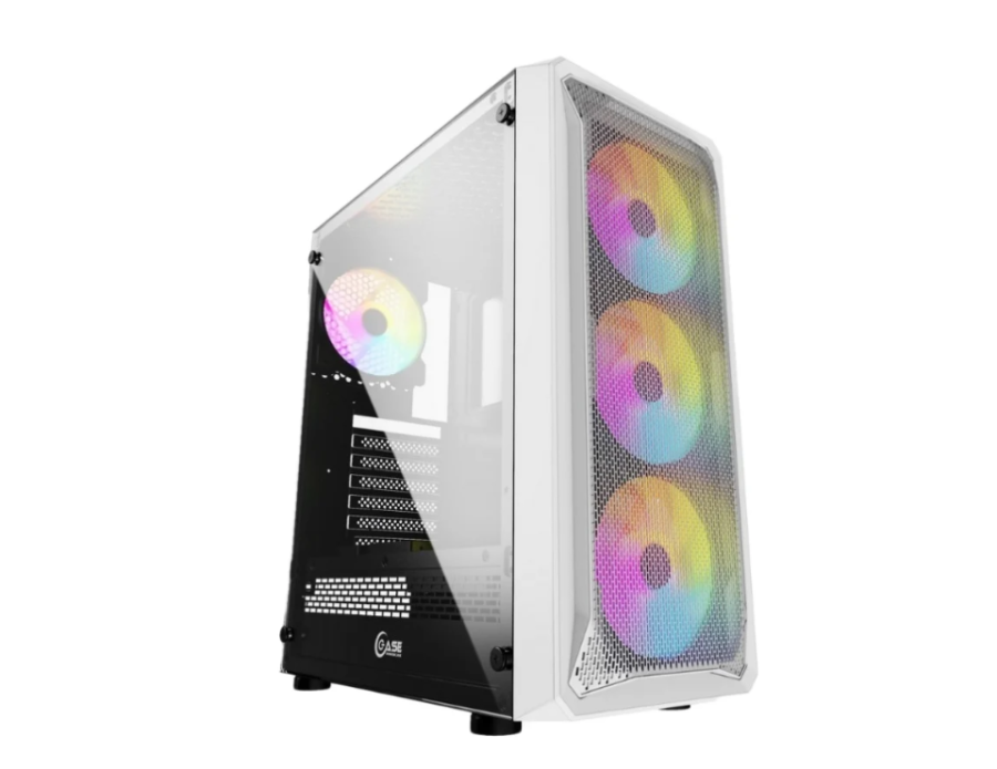 PowerCase Mistral Z4 Mesh LED без БП (CMIZW-L4) White