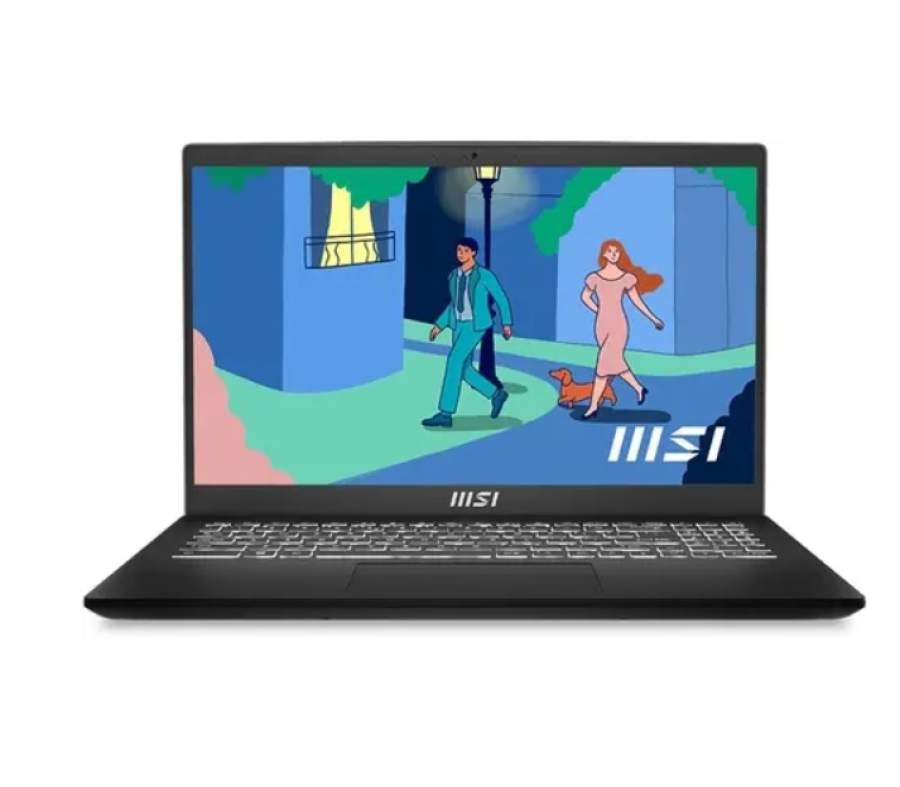 MSI Modern 15 B12M-210RU Intel Core i5 1235U 1300MHz/15.6"/1920x1080/8GB/256GB SSD/DVD нет/Intel Iris Xe Graphics/Wi-Fi/Bluetooth/Windows 11 Home (9S7-15H112-210) Черный