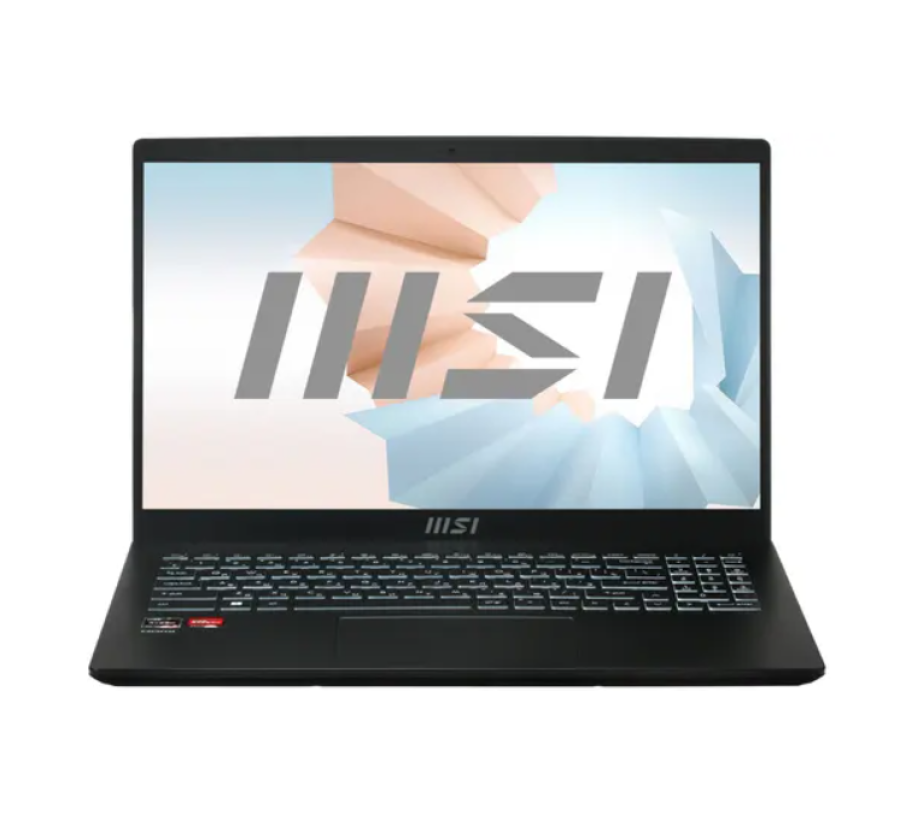 MSI Modern 15 B5M-002RU AMD Ryzen 5 5625U 2300MHz/15.6"/1920x1080/8GB/256GB SSD/DVD нет/AMD Radeon Graphics/Wi-Fi/Bluetooth/Windows 11 Home (9S7-15HK12-002) Черный