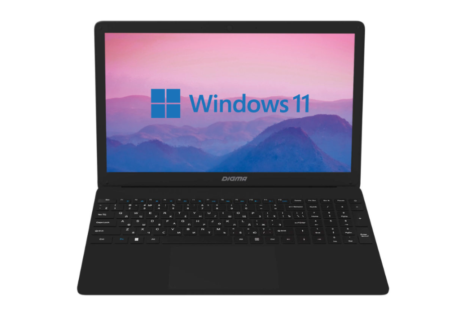 Digma EVE 15 P417 Intel Celeron N4000 1100MHz/15.6"/1920х1080/8GB/256GB SSD/DVD нет/Intel HD Graphics 600/Wi-Fi/Bluetooth/Windows 11 Home (NCN158CXW03) Черный