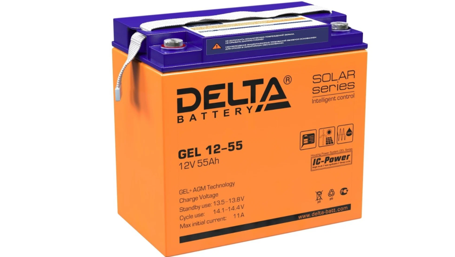 Delta GEL 12-55 12В 55Ач (GEL 12-55)