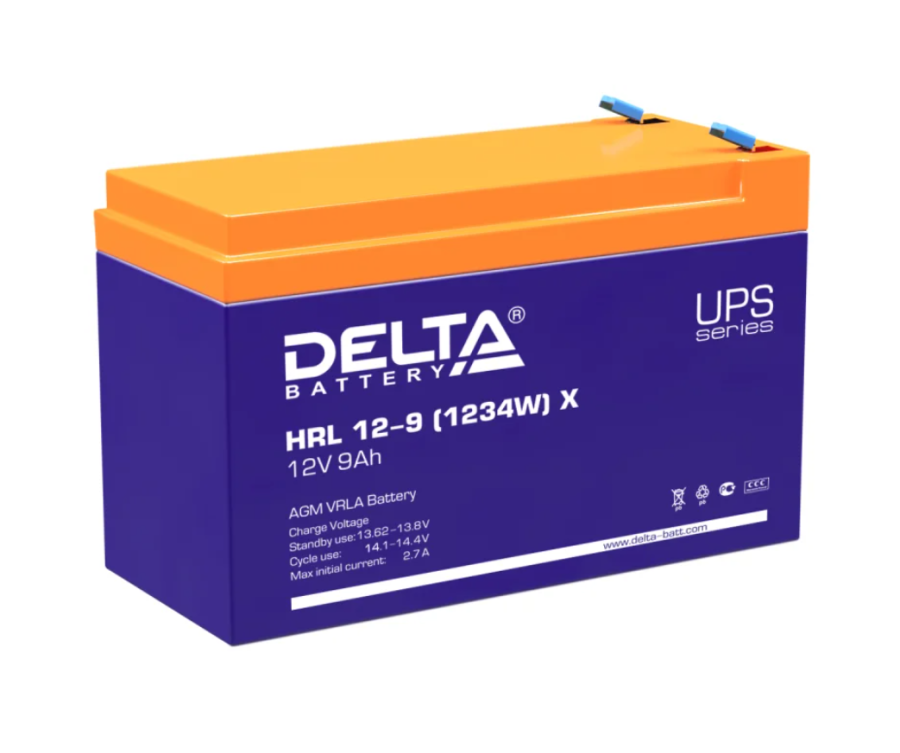 DELTA HRL 12-9 (1234W) X 9 А·ч (HRL 12-9 X)