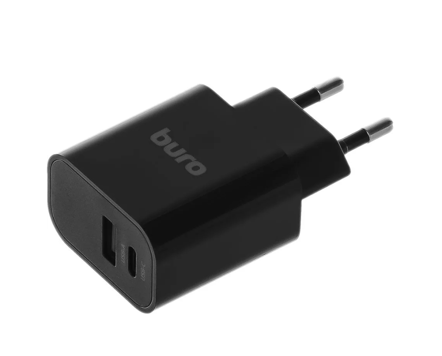 Buro BUWD1, USB-C + USB-A, 3A (BUWD18P110BK)