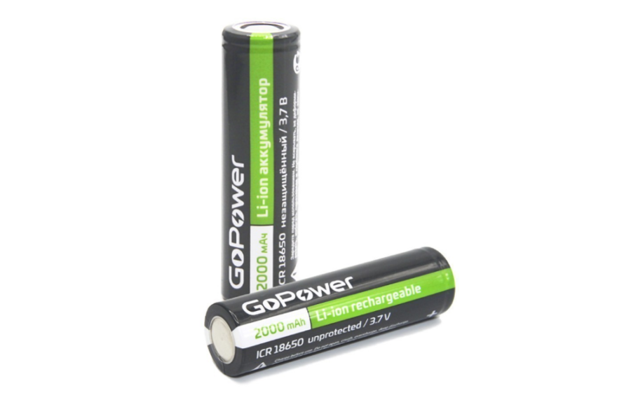 GoPower (18650, 2000mAh, 1 шт) (00-00021267)