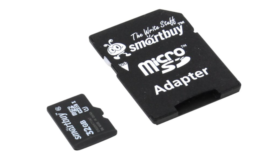 SmartBuy 32Gb MicroSD + SD адаптер (SB32GBSDCL10-01)