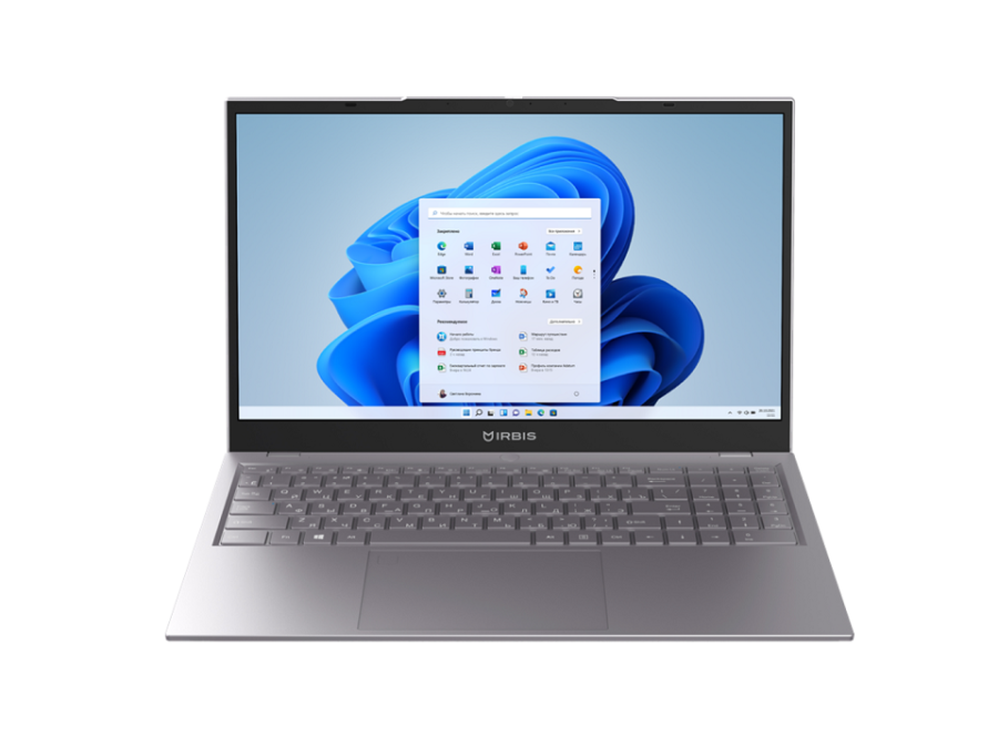 IRBIS 15N Intel Core i3 1215U 2500MHz/15.6"/1920x1080/8GB/256GB SSD/Intel Iris Xe Graphics/Windows 11 Pro (15NBP3505) Серый