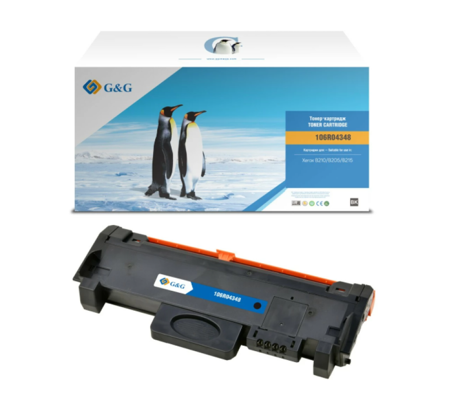 G&G GG-106R04348 Черный (3000 стр) для Xerox B205, B210, B215