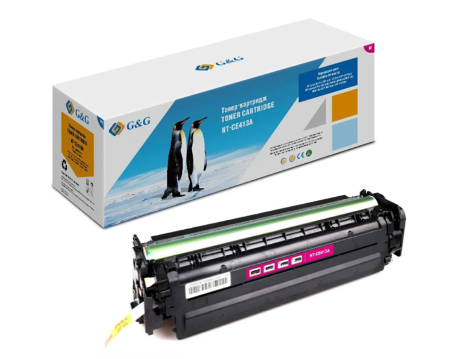 G&G GG-CE413A Пурпурный (2600 стр) для HP Business Inkjet 1000, 1100dtn, 1200d, 1200dtn, 2230, 2280, 2280tn, 2300, 2600, 2600dn, 2800, 2800dt, 2800dtn, Officejet 9120, Business Inkjet 1100d, 2300dtn, 2300n, Officejet Pro K850, K850dn, cp1700, сp1700d