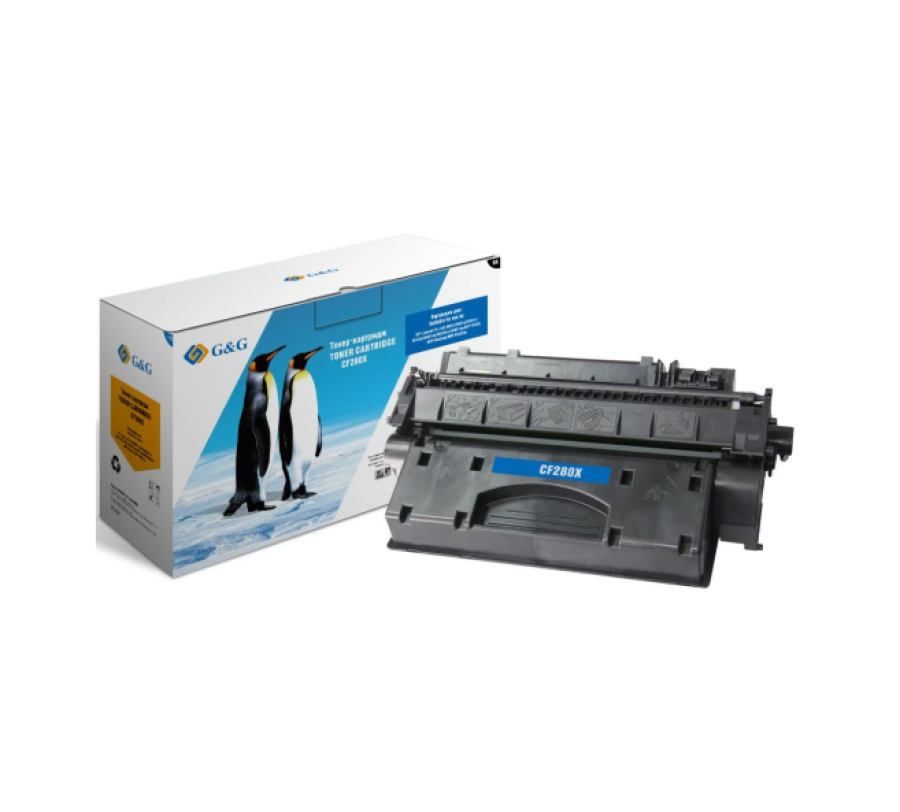 G&G GG-CF280X чёрный (6900 стр) для HP LaserJet Pro400, M401,M425, ресурс 6900