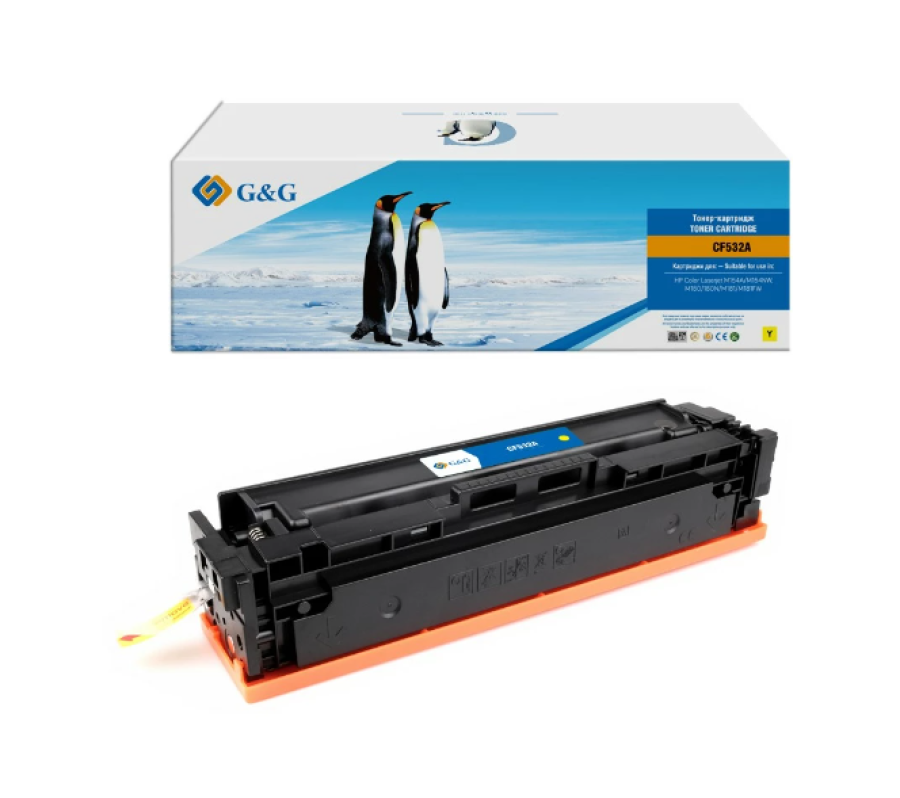 G&G GG-CF532A жёлтый (900 стр) для HP Color LaserJet M154A, M154NW, M180, 180N, M181, M181FW