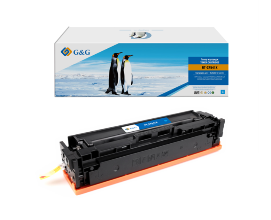 G&G GG-CF541X Голубой (2500 стр) для HP CLJ M176/M177/CP1025/M175/M275