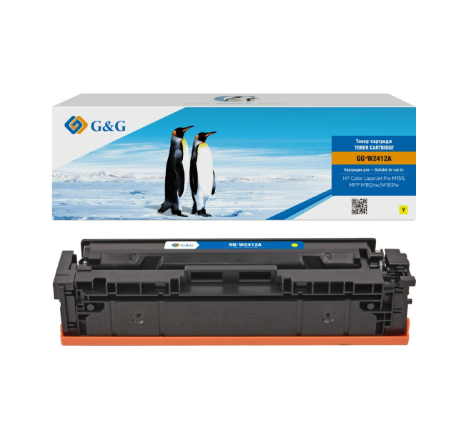 G&G GG-W2412A жёлтый (800 стр) для HP Color LaserJet Pro M155, MFP M182nw/M183fw