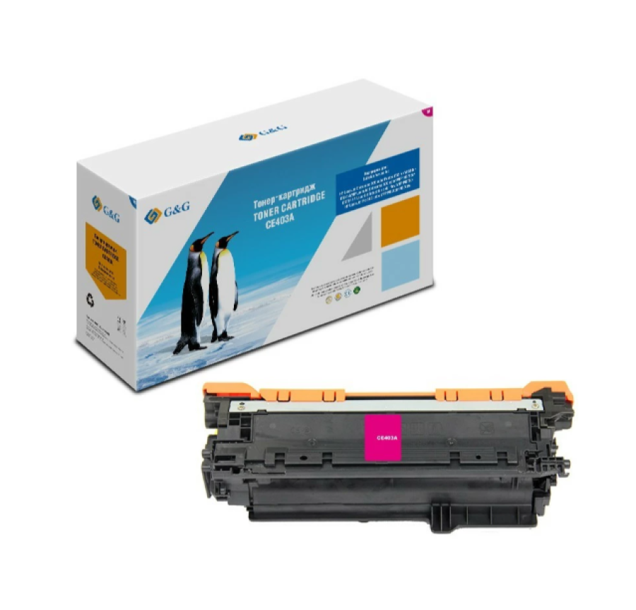 G&G GG-CE403A пурпурный (6000 стр) для HP LaserJet Enterprise 500 M551n, M575dn, M570dn