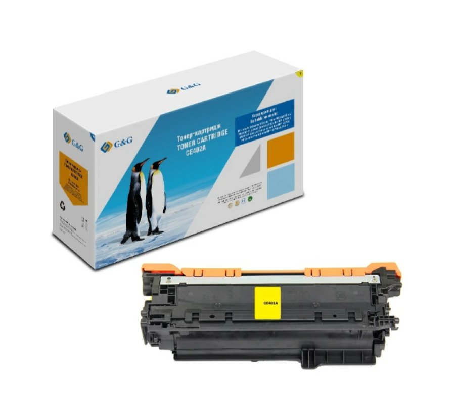 G&G GG-CE402A жёлтый (6000 стр) для HP LaserJet Enterprise 500 M551n, M575dn, M570dn