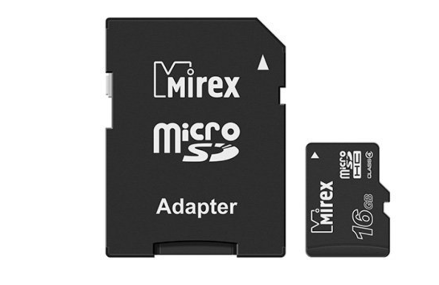 Mirex 16Gb MicroSD + SD адаптер (13613-ADTMSD16)