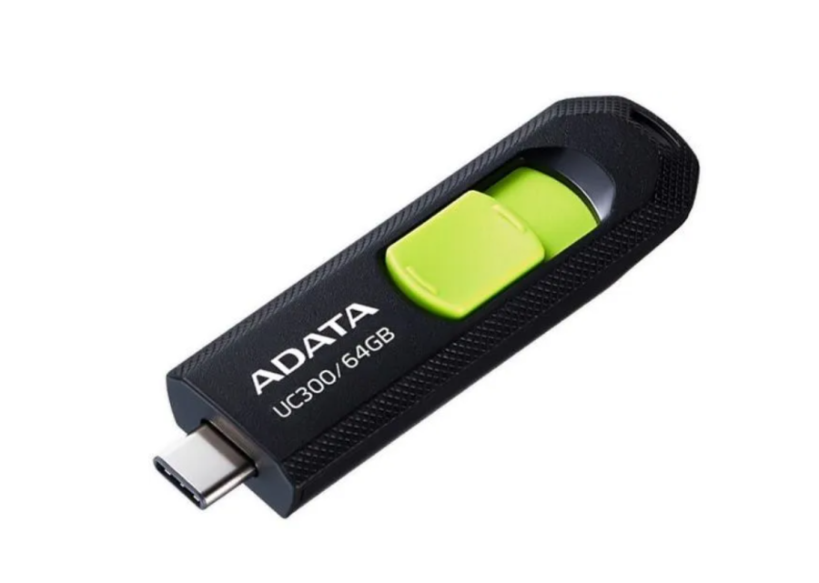 A-Data UC300 64ГБ, USB3.2 (ACHO-UC300-64G-RBK/GN) Черный