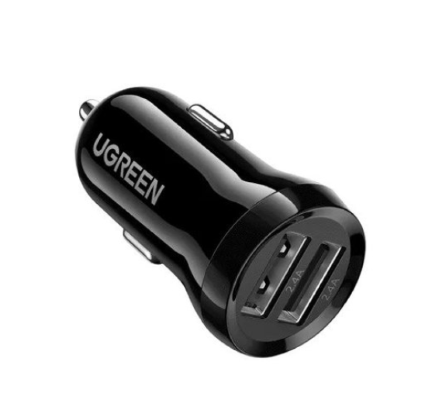 UGREEN ED018 Dual USB Car (50875) Черный