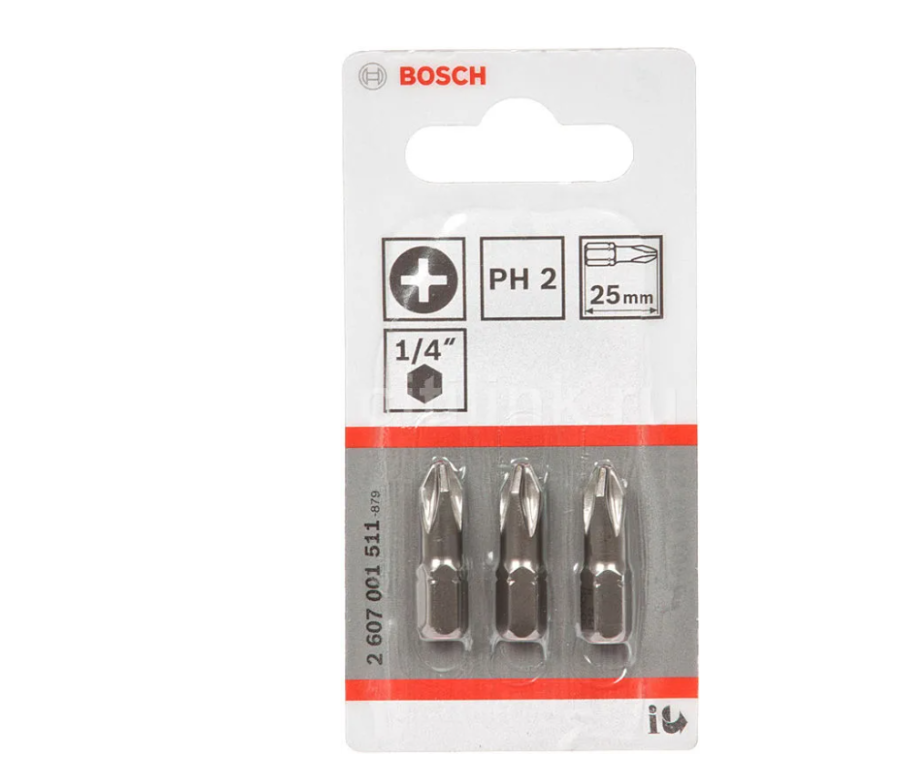 Bosch Extra-Hart, шестигранный, 3шт (2607001511)