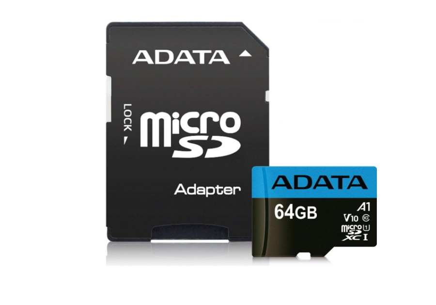 ADATA Premier 64Gb MicroSD + SD адаптер (AUSDX64GUICL10A1-RA1)