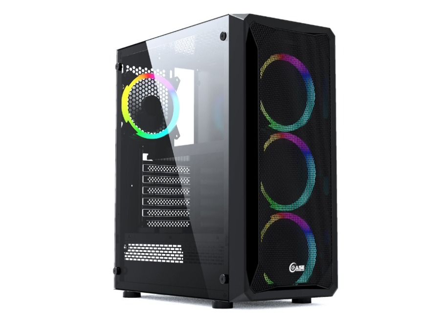 Powercase Mistral Z4 Mesh RGB без БП (CMIZB-R4) Black
